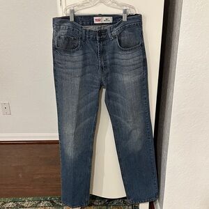 Levi's Men's Dark Blue Straight Jeans